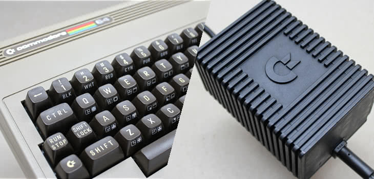 Do not use an original C64 power supply brick with your C64, or you may ruin you computer!