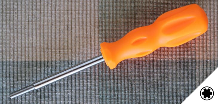 A gamebit screwdriver for opening Nintendo items, such as cartridges