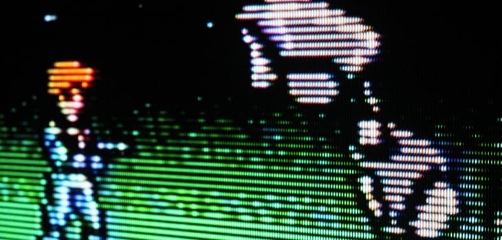 Ultra closeup of CRT phosphors