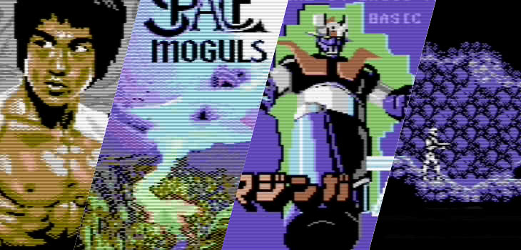Montage of images from new C64 homebrew games