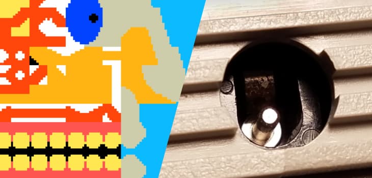 Intellivision 2 power jack and Microsurgeon game screen