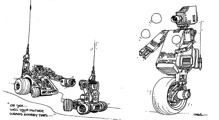 Beker Bot illustrations from BASIC Computer Games