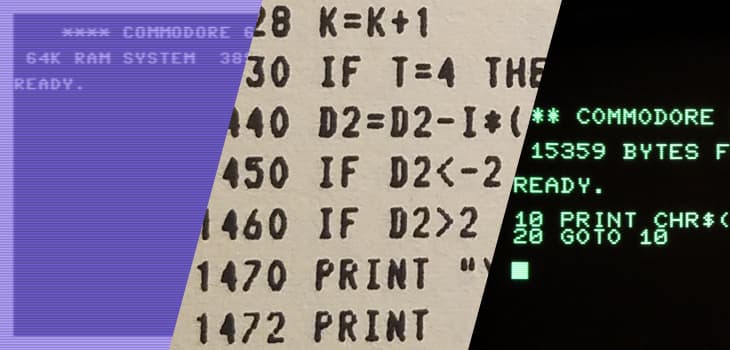 BASIC, and BASIC computers - the Commodore 64, the Commodore PET